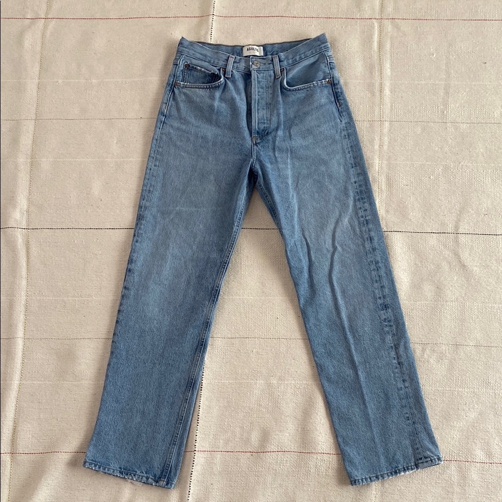 Agolde Fran Slow Slung Easy Straight Denim Jeans